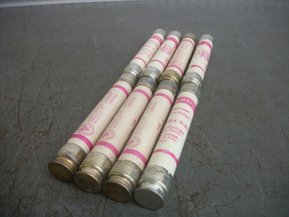 GOULD SHAWMUT LOT OF 8 TRI-ONIC FUSES TRS4-1/2R 4-1/2AMP 600VOLT NOB