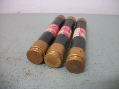BUSSMANN LOT OF 3 FUSETRON FUSES FRS-R-9 9AMP 600VOLT