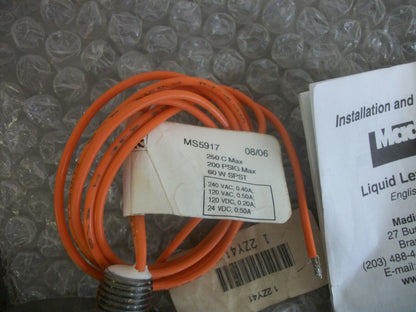 MADISON LIQUID LEVEL SWITCH MS5917 200PSI NOB