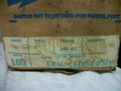 SIEMENS ITE CIRCUIT BREAKER EE3S1000S03 100AMP 240VOLT 3POLE *NIB* CHIPPED