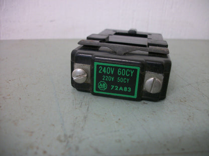 ALLEN-BRADLEY MAGNETIC COIL FOR SIZE 2 72A83 240VCOIL