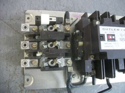 CUTLER-HAMMER SIZE 3 REV MOTOR STARTER C10EN2 90AMP 480VCOIL 1PH 230VOLT 15HP