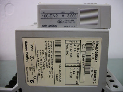 ALLEN-BRADLEY 2HP ANALOG S.F. SPEED CONTROLLER 160-BA04NSF1 460VOLT 3PH 4AMP