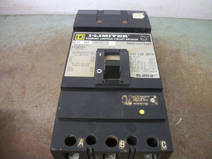 SQUARE D I-LIMITER I-LINE FI CIRCUIT BREAKER FI36020 20AMP 600VOLT 3POLE GRAY