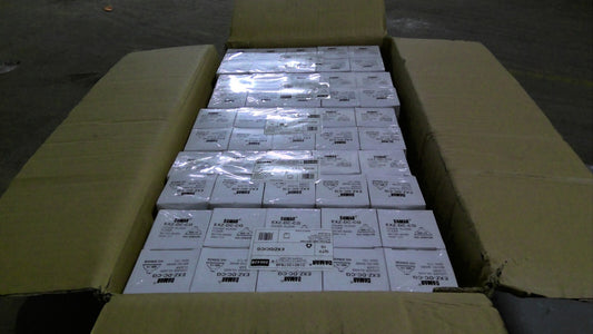 DAMAR 20642B BOX OF 100 MR16 FLOOD CLEAR QUARTZ-CAPSULE HALOGEN BULBS EXZ/DC/CG