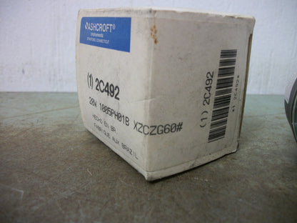 ASHCROFT 2C492 PNEUMATIC PRESSURE GAUGE 20W1005PH01B 0-60PSI NIB