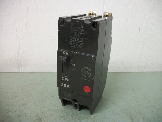 GE TEY CIRCUIT BREAKER TEY220 20AMP 480VOLT 2POLE