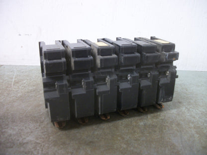 FEDERAL PACIFIC LOT OF 6 NA CIRCUIT BREAKERS NA115 15AMP 240VOLT 1POLE