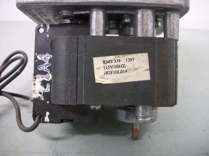 RMS MOTOR CORP HGF10L019 MOTOR ACTUATOR RMS 339 1297 115VOLT