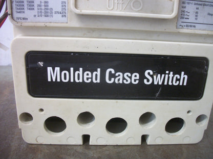 CUTLER-HAMMER KD-K MOLDED CASE SWITCH KD3400KA06U18Z02 400A 600V 3P W/ UV & AUX