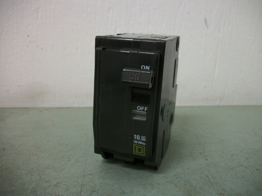 SQUARE D QO CIRCUIT BREAKER QO250 50AMP 240VOLT 2POLE NOB