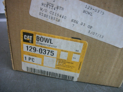 CAT FUEL/WATER SEPARATOR BOWL 129-0375 NIB