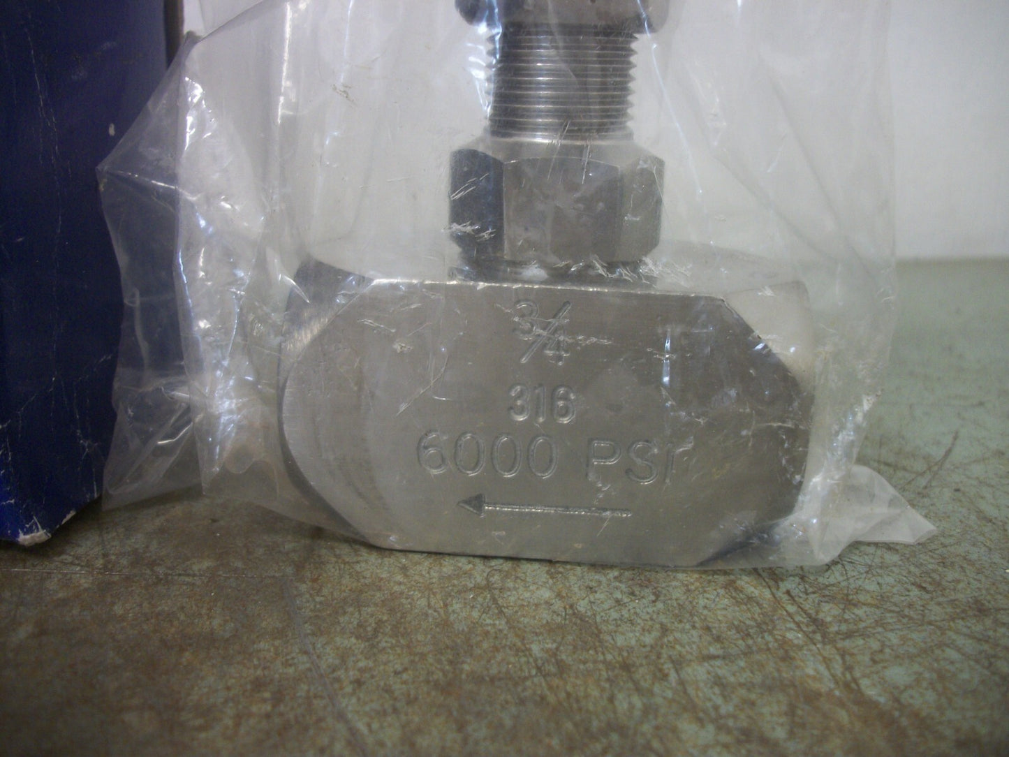GENERIC 3/4" 316 SS NEEDLE VALVE 6000PSI NIB