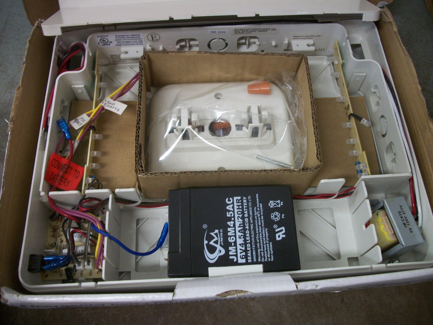 WESTGATE LED BATTERY BACKUP REMOTE CAPABLE EXIT SIGN XT-RCRW-EM NIB