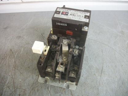 CUTLER-HAMMER SIZE 0 MOTOR STARTER A50BN0 18AMP 120VCOIL 3PH 600V 5HP