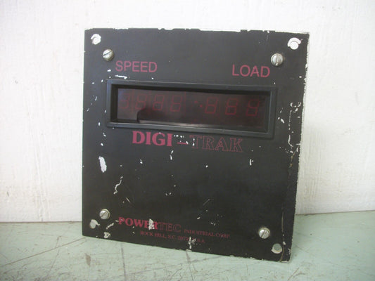 POWERTEC DIGI-TRAK SPEED LOAD DIGITAL METER CONTROLLER 153-1