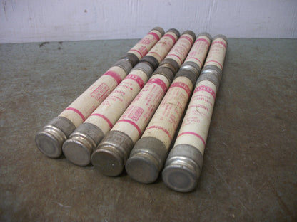 GOULD SHAWMUT LOT OF 10 TRI-ONIC FUSES TRS20R 20AMP 600VOLT