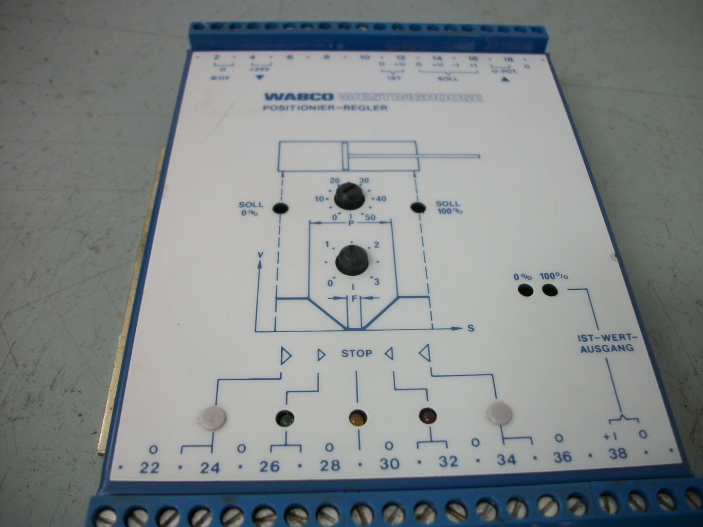 WESTINGHOUSE WABCO 002 4489 POSITIONER-REGLER CONTROLLER 5460190020