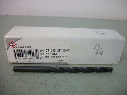 CLEVELAND LOT OF 10 13/64" 3-5/8" OAL HIGH SPEED JOBBER DRILL C71013 NEW
