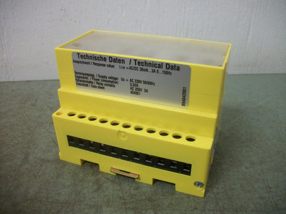 BENDER RESIDUAL CURRENT MONITOR RCMA470LY 230VOLT 3.5VA 5AMP