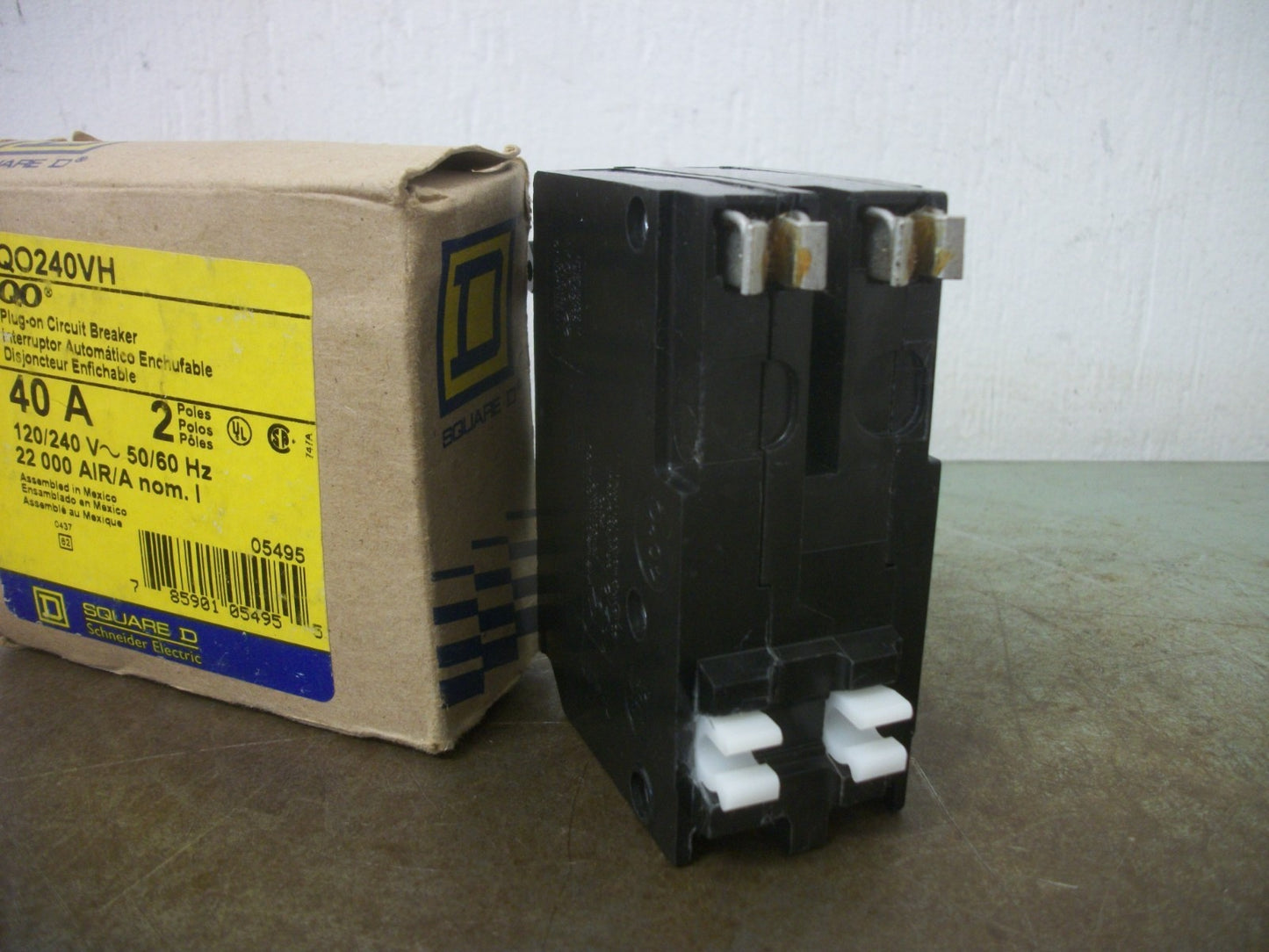 SQUARE D QO CIRCUIT BREAKER QO240VH 40AMP 240VOLT 2POLE NIB