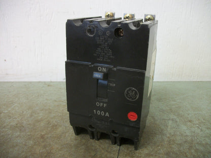 GE TEY CIRCUIT BREAKER TEY3100 100AMP 480VOLT 3POLE