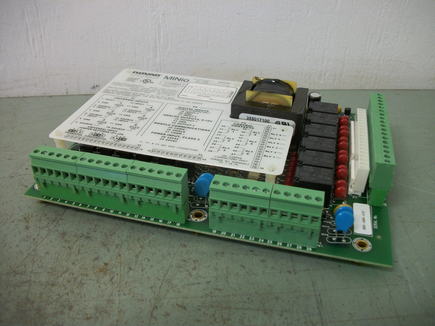 NOVAR CONTROLS MINIO I/O CONTROL BOARD 737200000